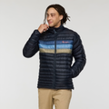 Fuego Down Jacket - Men's, Carbon Stripes, Model Kai