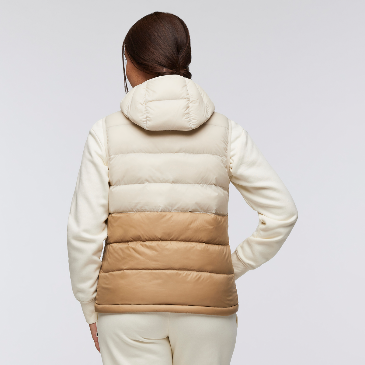 Fuego Max Down Vest - Women's, Cream/Khaki, Model Aya