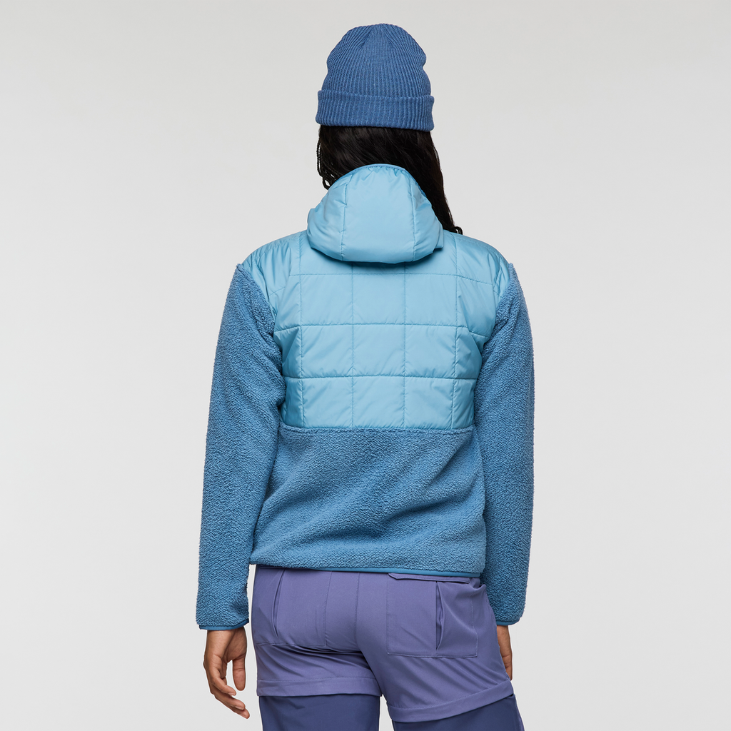 Trico Hybrid Hooded Jacket - Women's, Fjord/Fjord, Model Charlie
