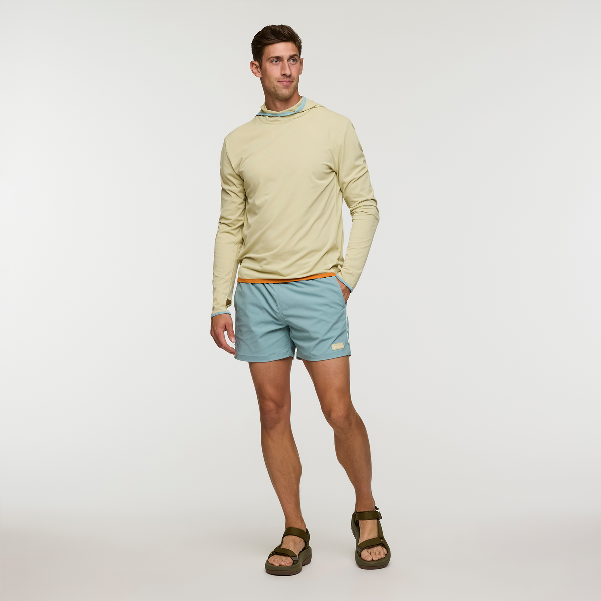 Brinco 5 Inch Short - Solid - Men's, Bluegrass, Model Jackson, shoppable