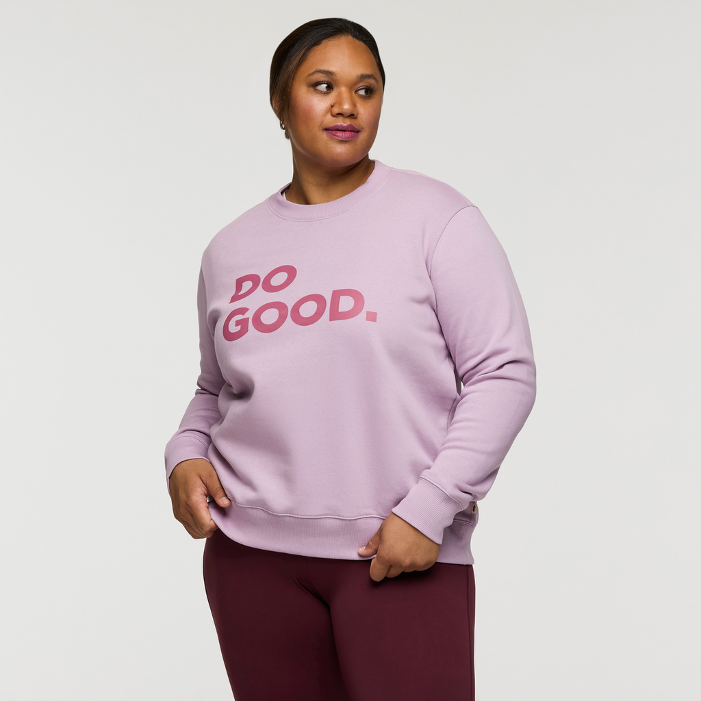Do Good Crew Sweatshirt - Women's, Antique, Model Amelia