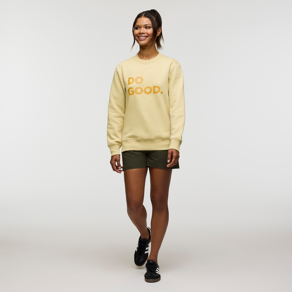 Do Good Crew Sweatshirt - Women's, Grain, Model Jade