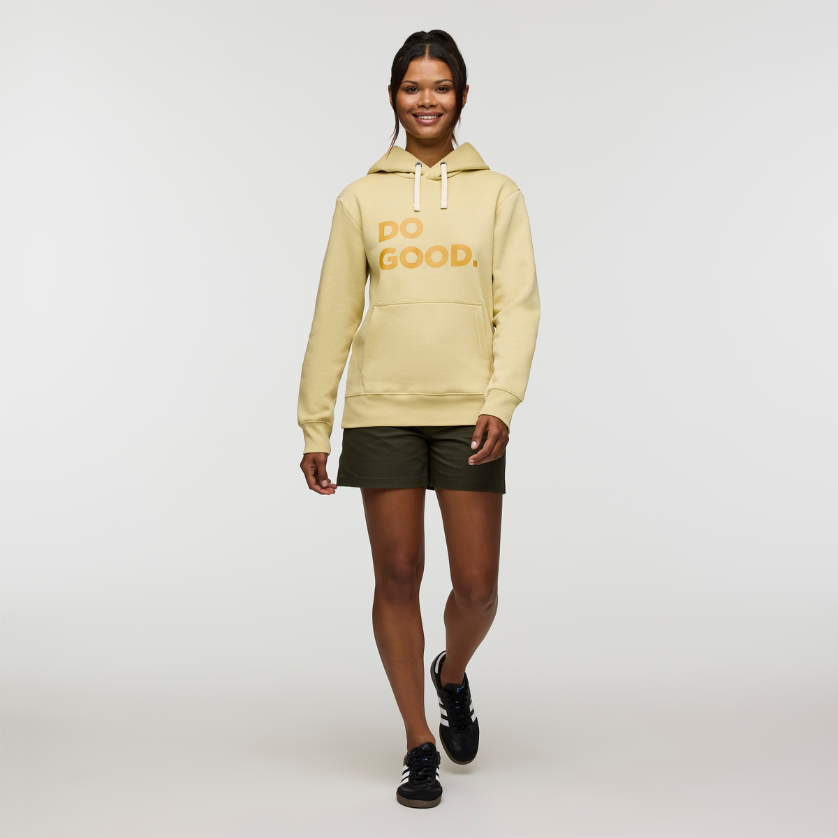 Do Good Pullover Hoodie - Women's, Grain, Model Jade