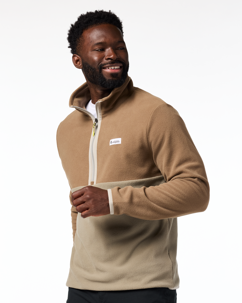 Amado Fleece Pullover - Men's, Dune/Stone, Model Kirk