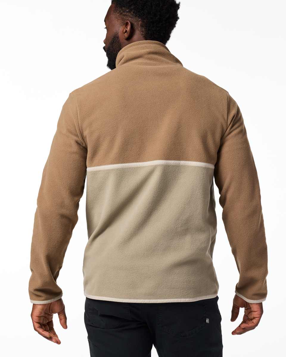 Amado Fleece Pullover - Men's, Dune/Stone, Model Kirk
