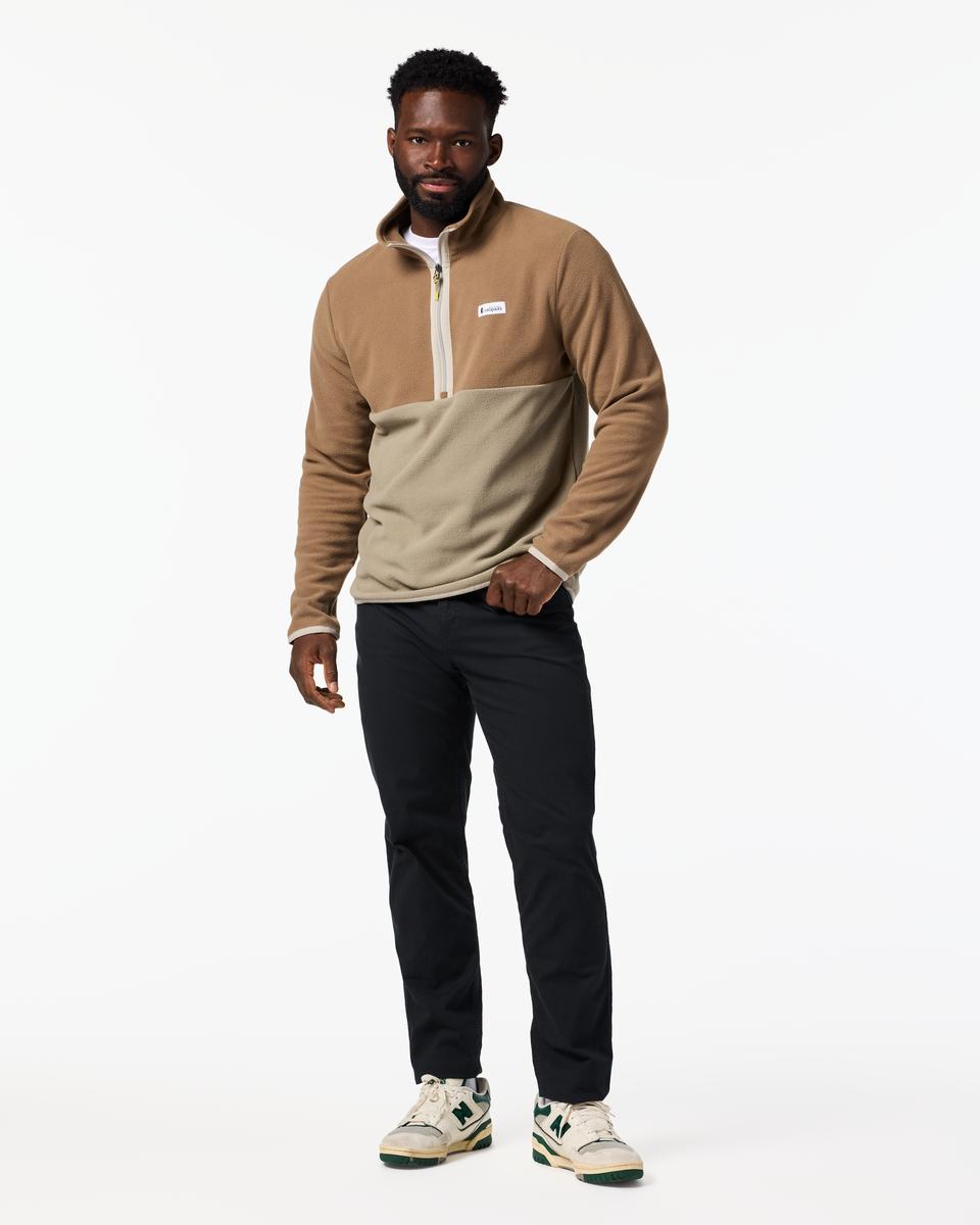 Amado Fleece Pullover - Men's, Dune/Stone, Model Kirk