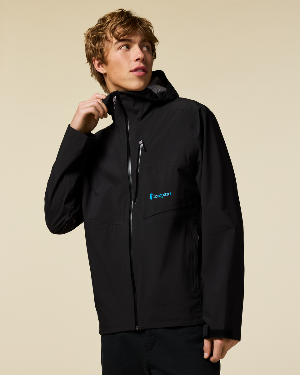 Impermeo 3L Hooded Shell Jacket - Men's, Cotopaxi Black, Model Maximus