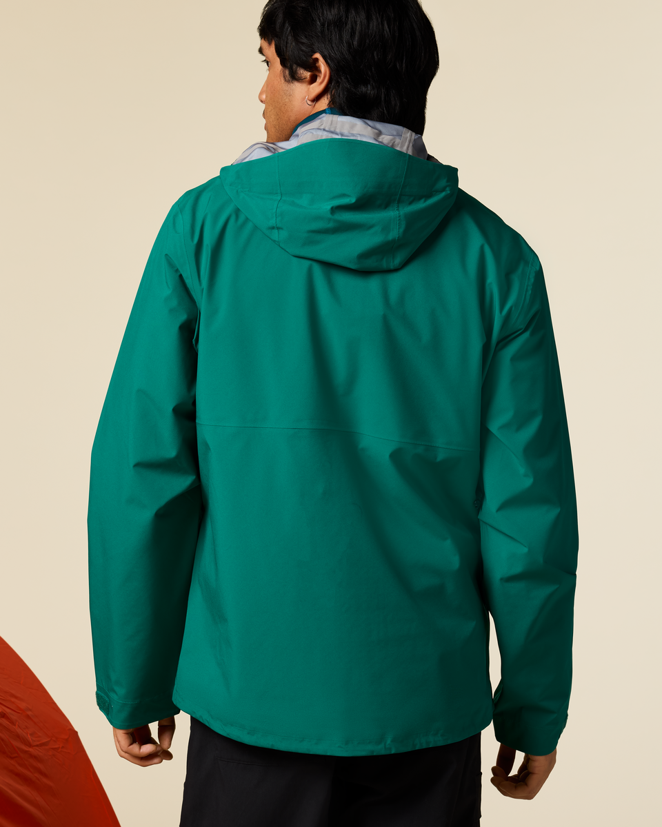 Impermeo 3L Hooded Shell Jacket - Men's, Malachite, Model Christian