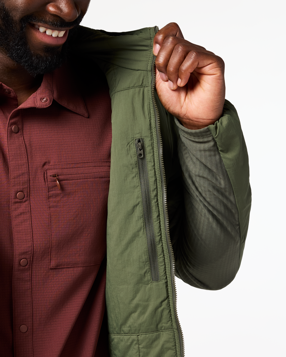 Pacaya 2.0 Insulated Hooded Jacket - Men's, Fatigue, Model Kirk