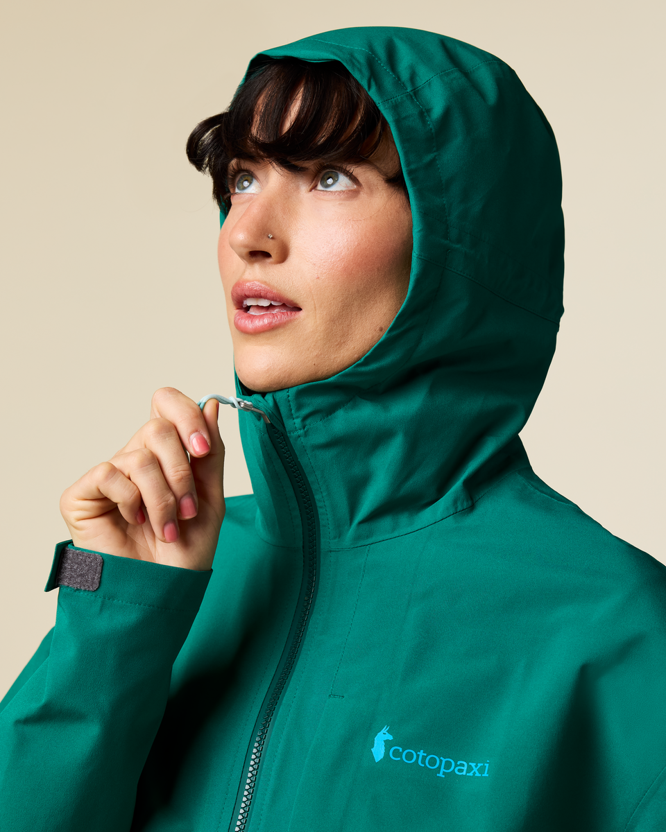 Cielo Rain Jacket - Women's, Malachite, Model Lola
