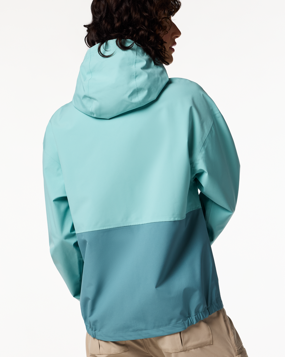 Cielo Rain Jacket - Women's, Tide Pool/Surf, Model Lola