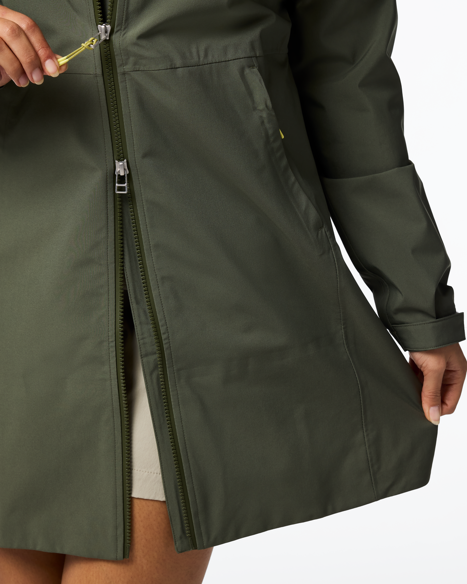 Cielo Rain Trench - Women's, Cotopaxi Fatigue, Model Kalu