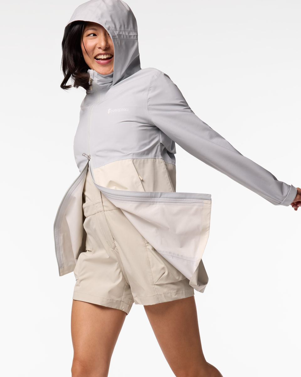 Cielo Rain Trench - Women's, Vapor/Chalk, Model Tiff