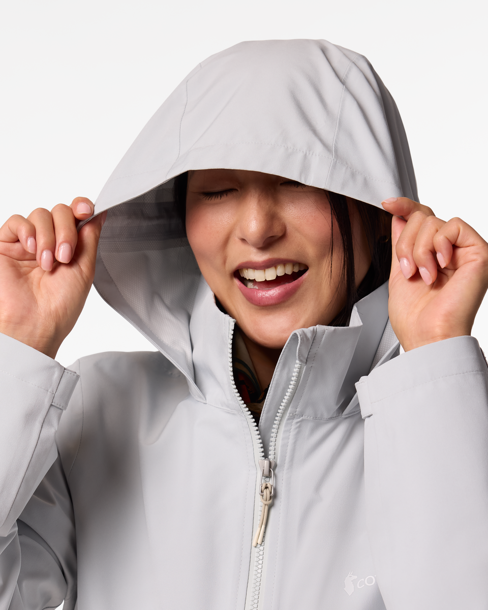 Cielo Rain Trench - Women's, Vapor/Chalk, Model Tiff