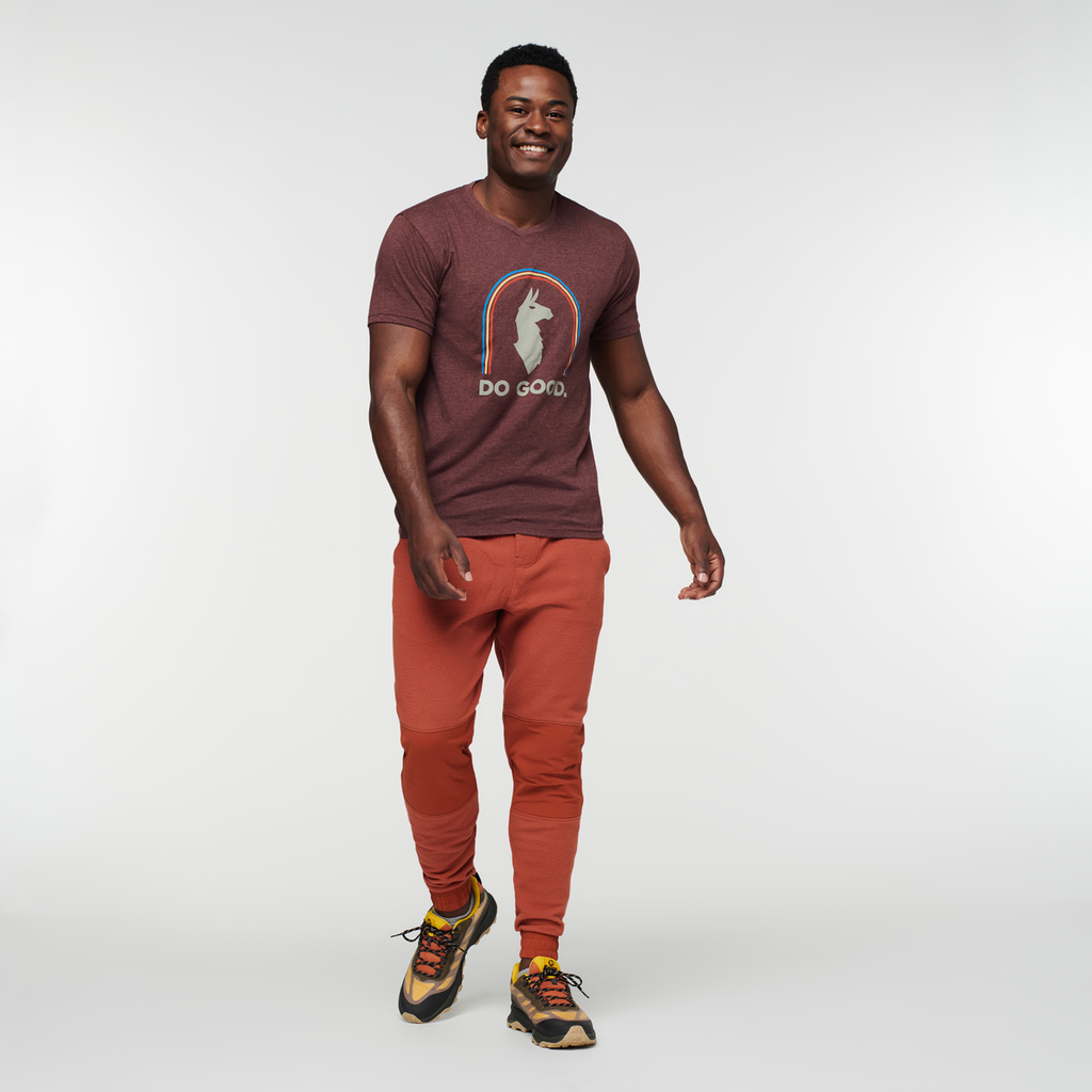 Abrazo Fleece Jogger - Men's, Spice, Model Jeremy
