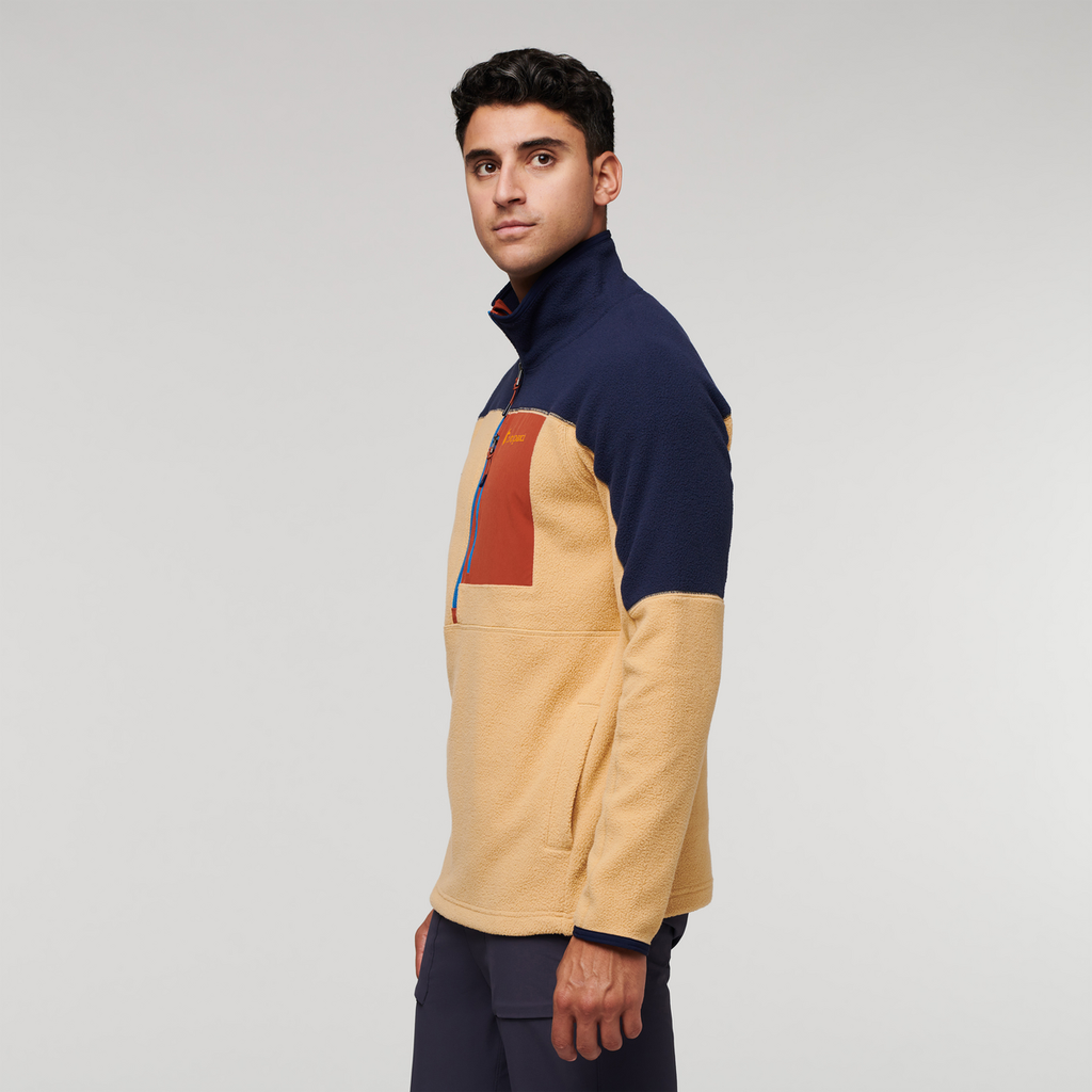Abrazo Half-Zip Fleece Jacket - Men's, Maritime/Birch, Model Munther
