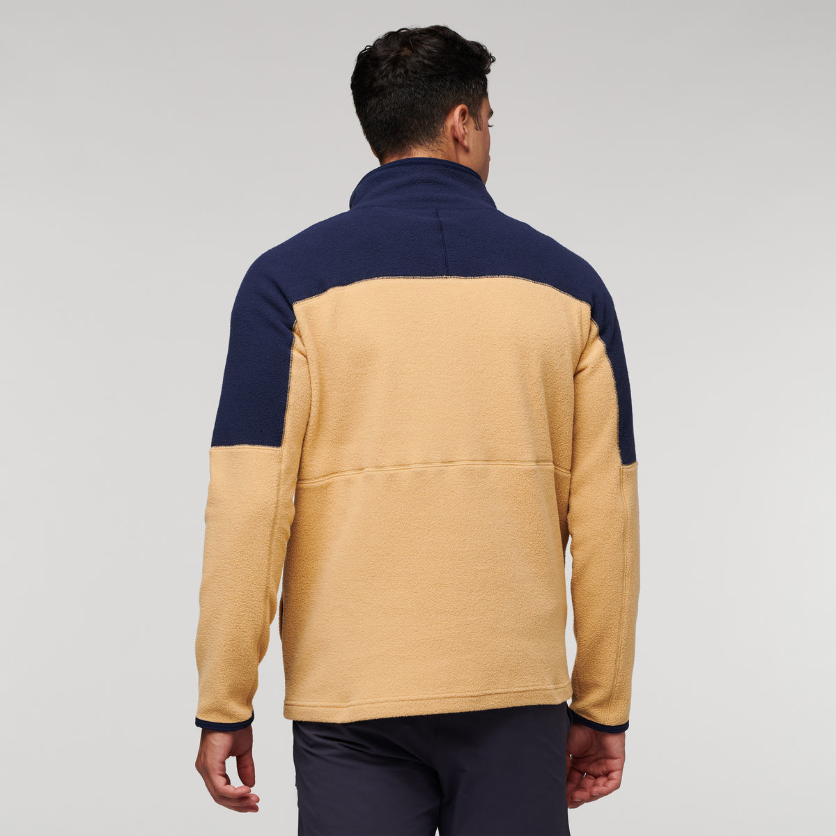 Abrazo Half-Zip Fleece Jacket - Men's, Maritime/Birch, Model Munther