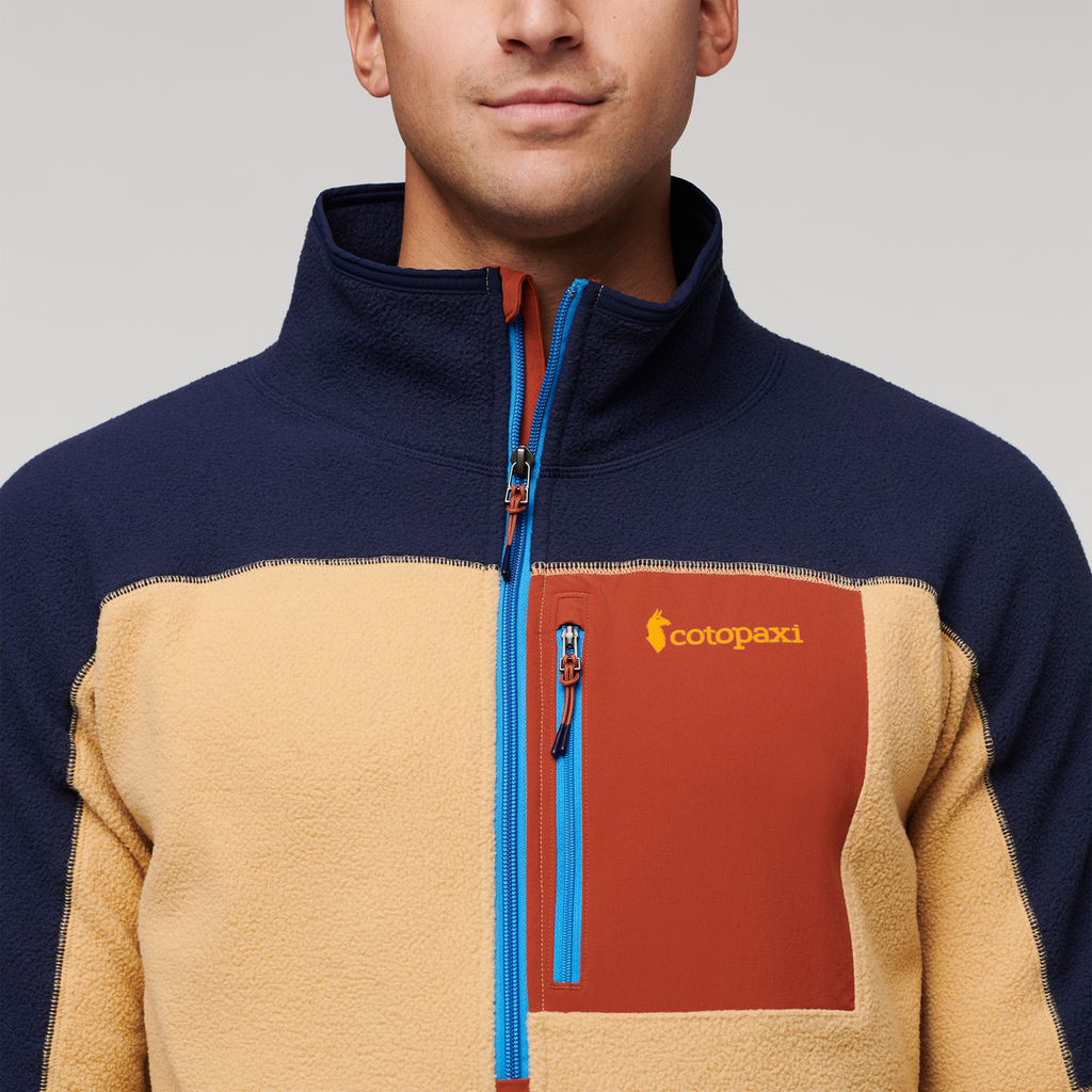 Abrazo Half-Zip Fleece Jacket - Men's, Maritime/Birch, Model Munther