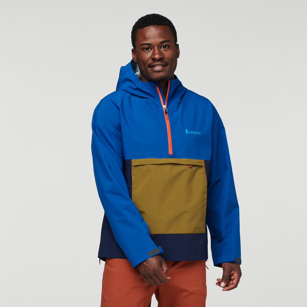 Cielo Rain Anorak - Men's, Pacific, Model Jeremy