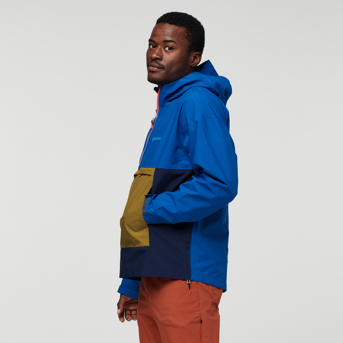 Cielo Rain Anorak - Men's, Pacific, Model Jeremy