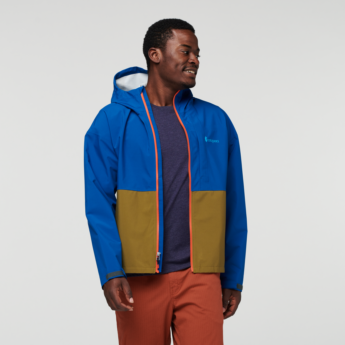 Cielo Rain Jacket - Men's, Pacific, Model Jeremy