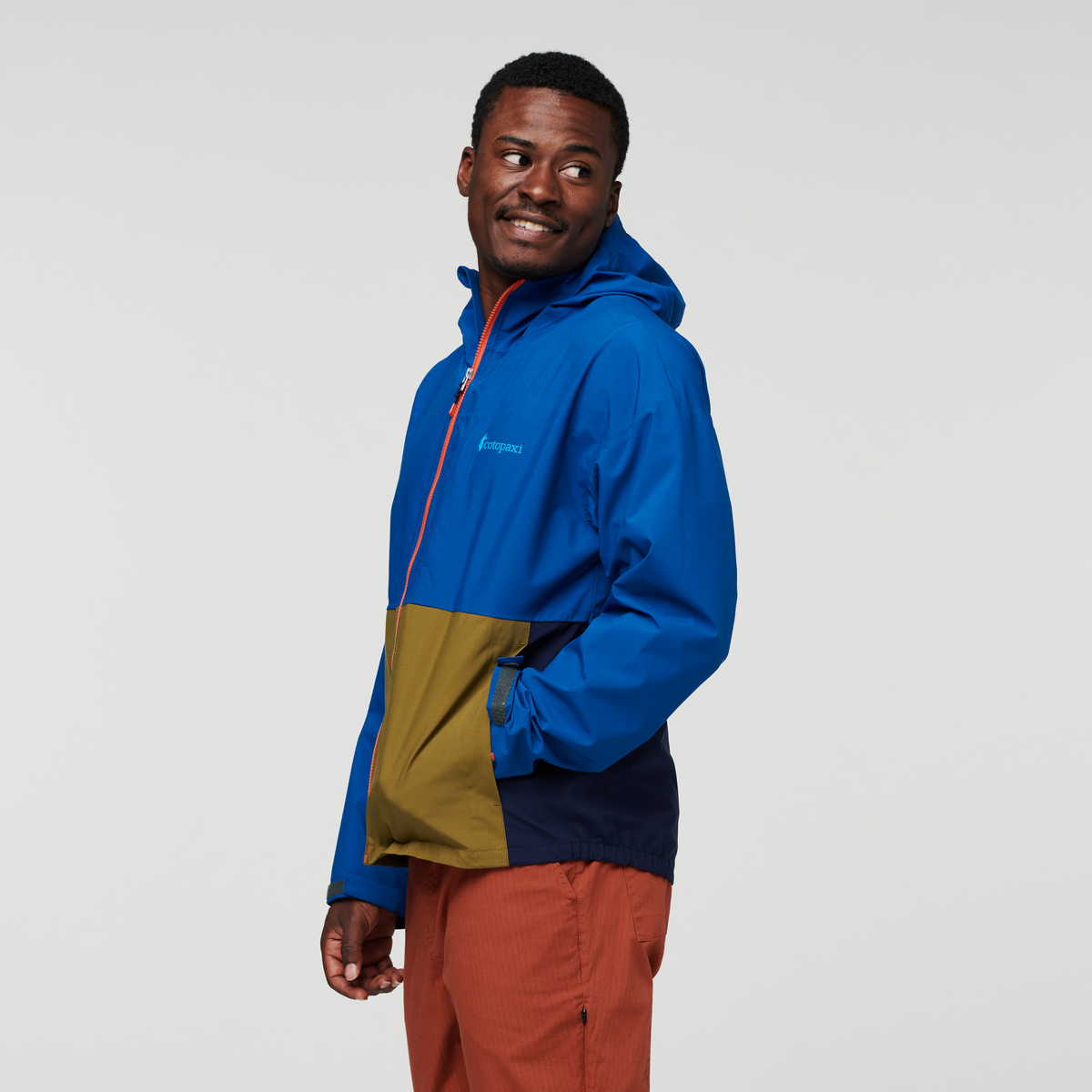 Cielo Rain Jacket - Men's, Pacific, Model Jeremy