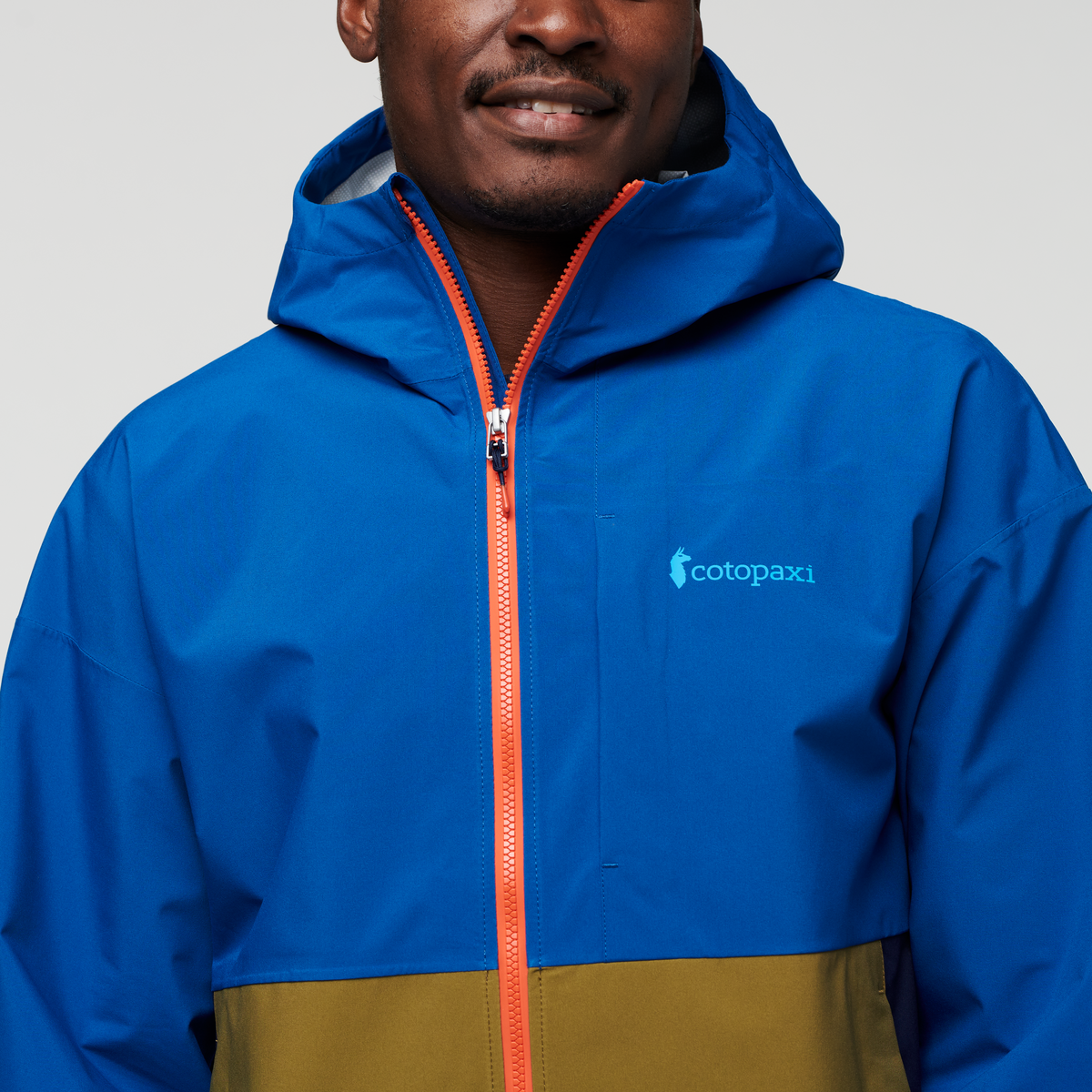 Cielo Rain Jacket - Men's, Pacific, Model Jeremy