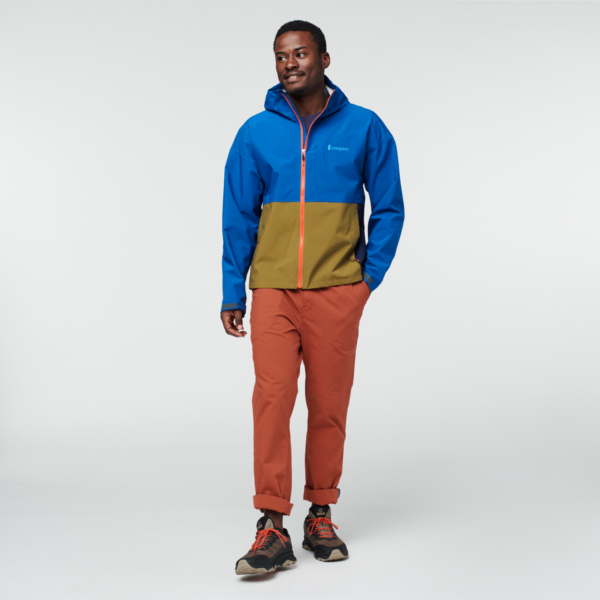 Cielo Rain Jacket - Men's, Pacific, Model Jeremy