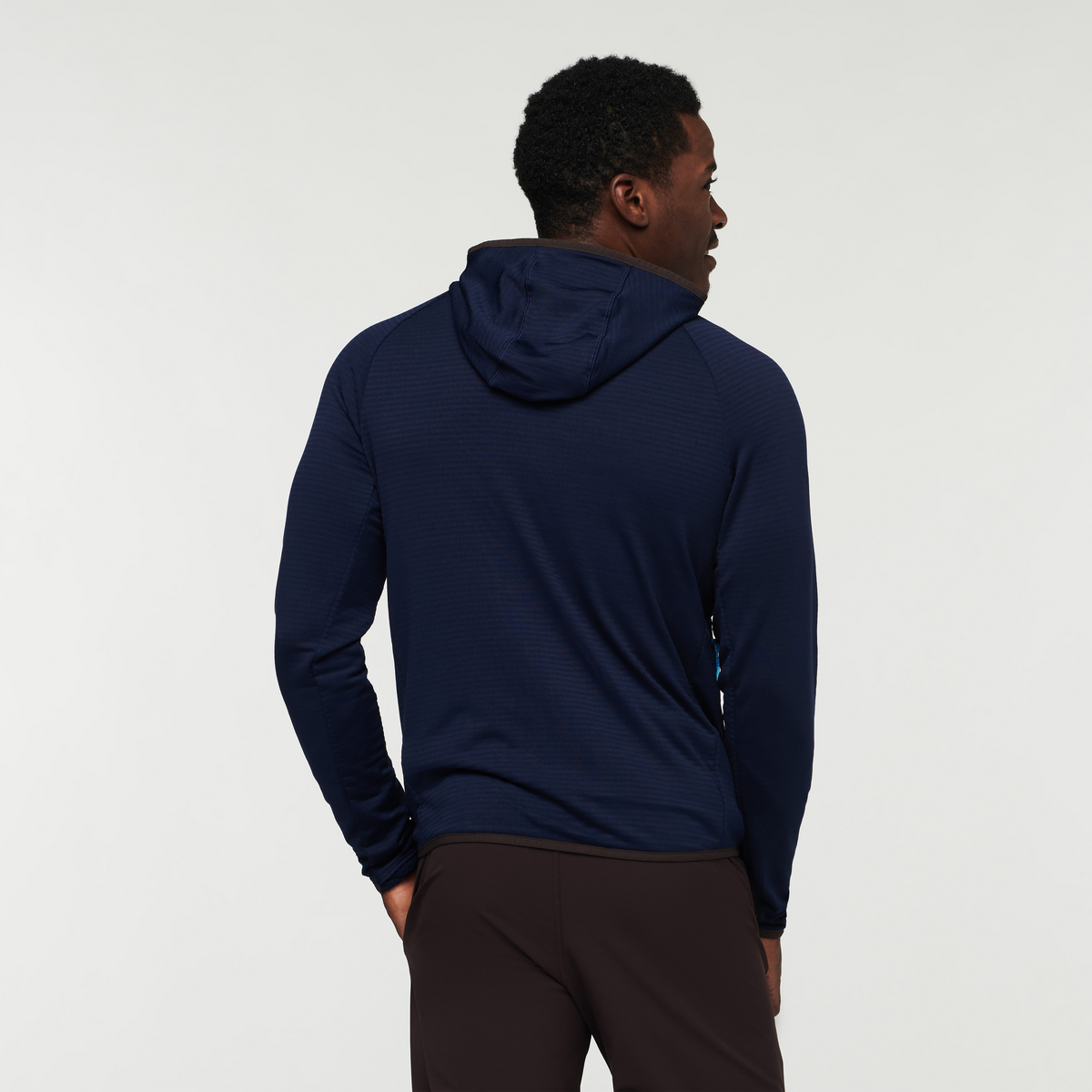 Otero Fleece Full-Zip Hooded Jacket - Men's, Maritime, Model Jeremy