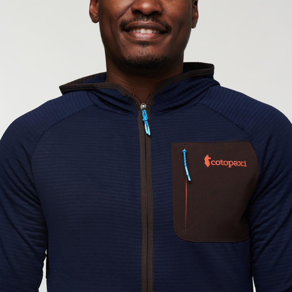 Otero Fleece Full-Zip Hooded Jacket - Men's, Maritime, Jeremy