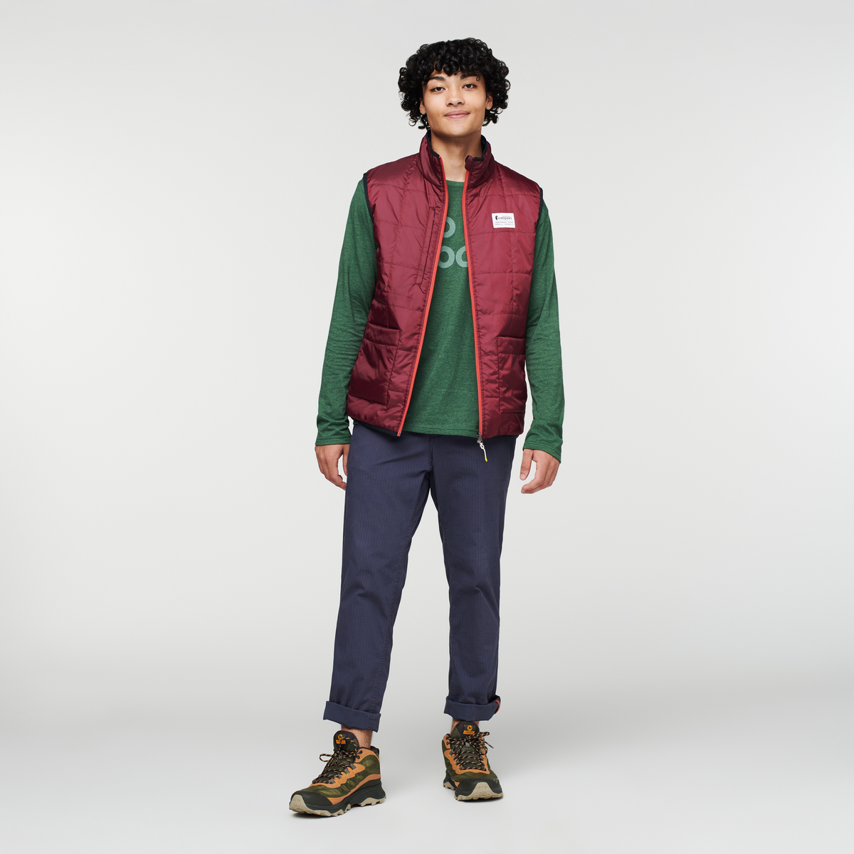 Teca Cálido Vest - Men's, After Dark, Model Xavier