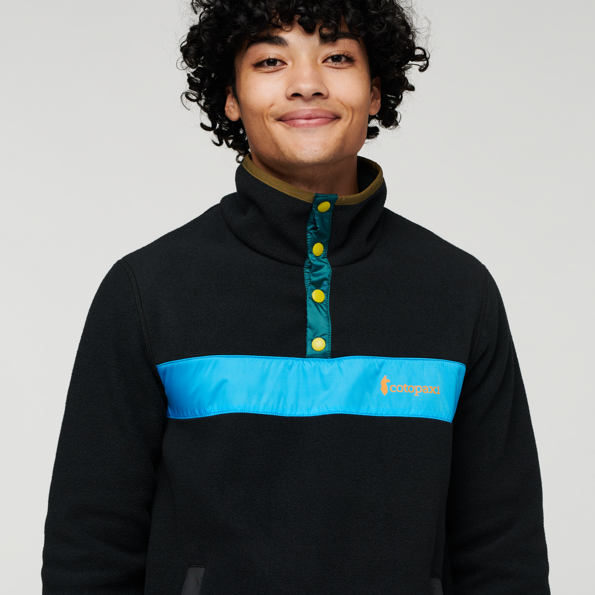 Teca Fleece Pullover - Men's, Drifting, Model Xavier