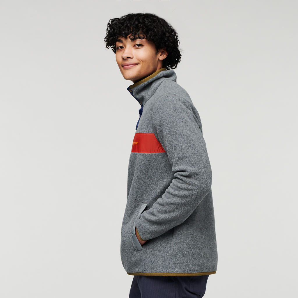 Teca Fleece Pullover - Men's, Volcanic Action, Model Xavier