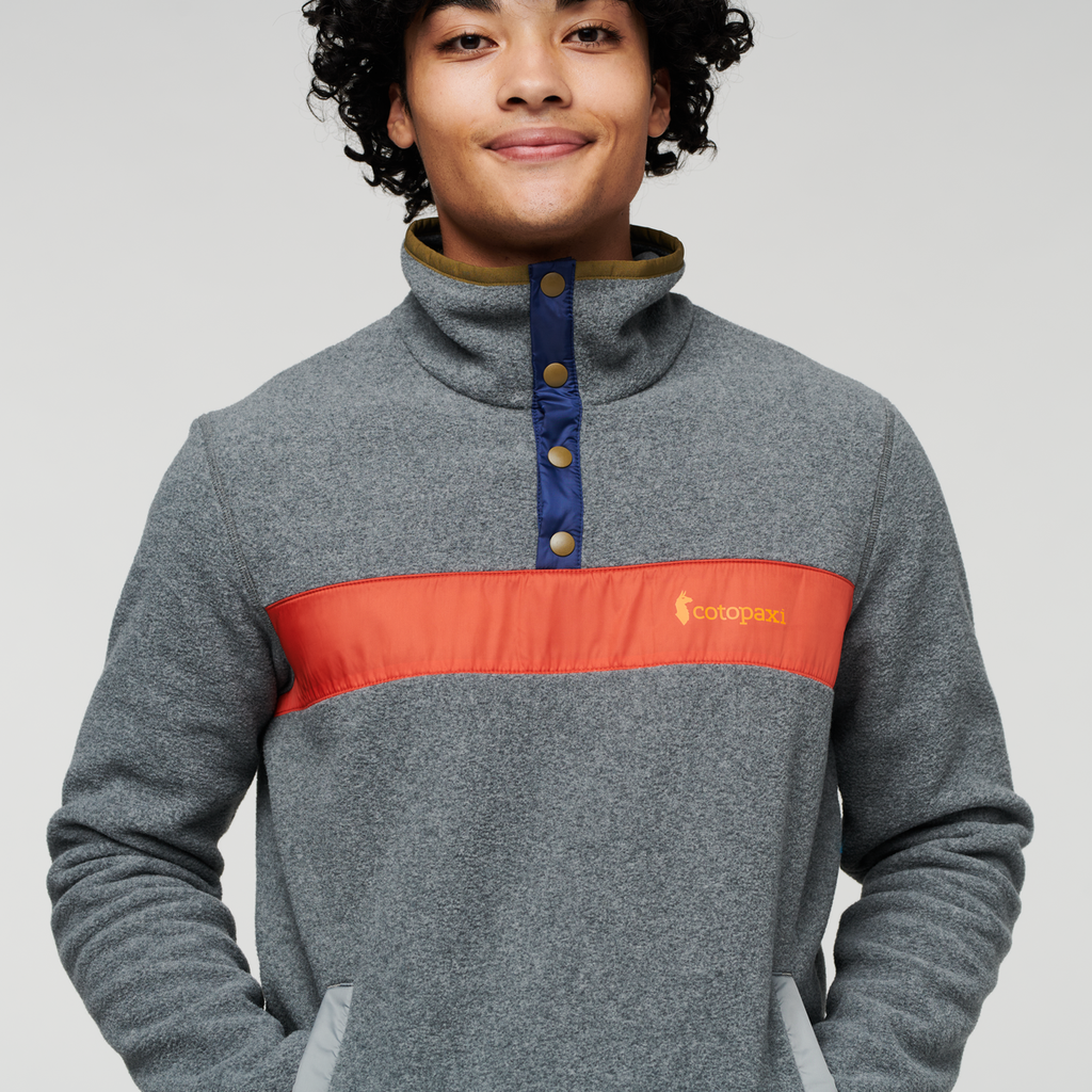 Teca Fleece Pullover - Men's, Volcanic Action, Model Xavier