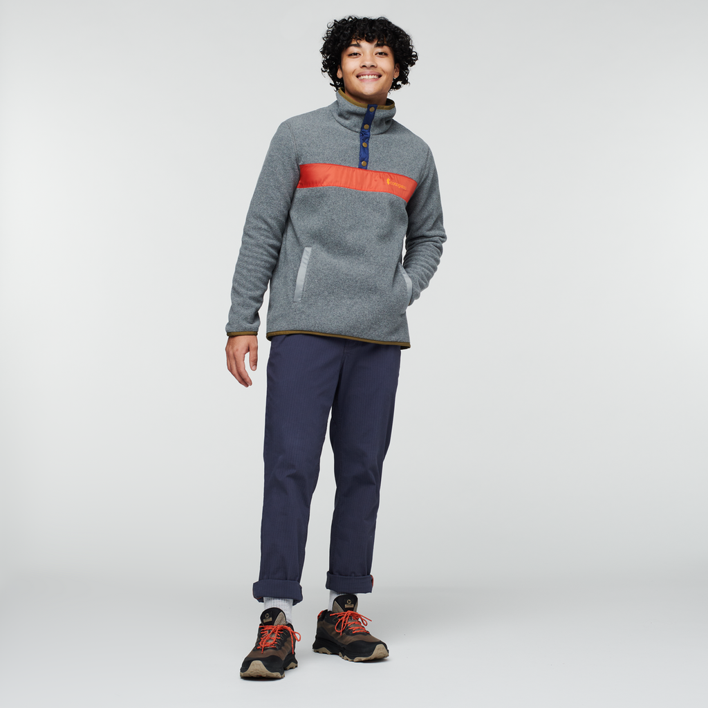 Teca Fleece Pullover - Men's, Volcanic Action, Model Xavier
