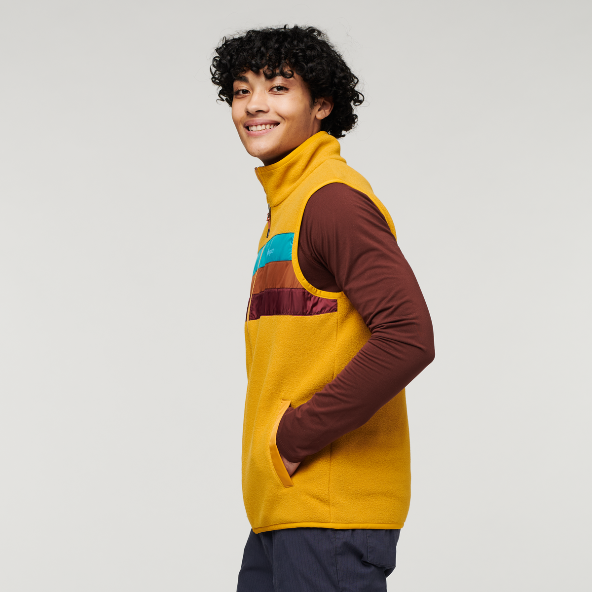 Teca Fleece Vest - Men's, Wyoming, Model Xavier