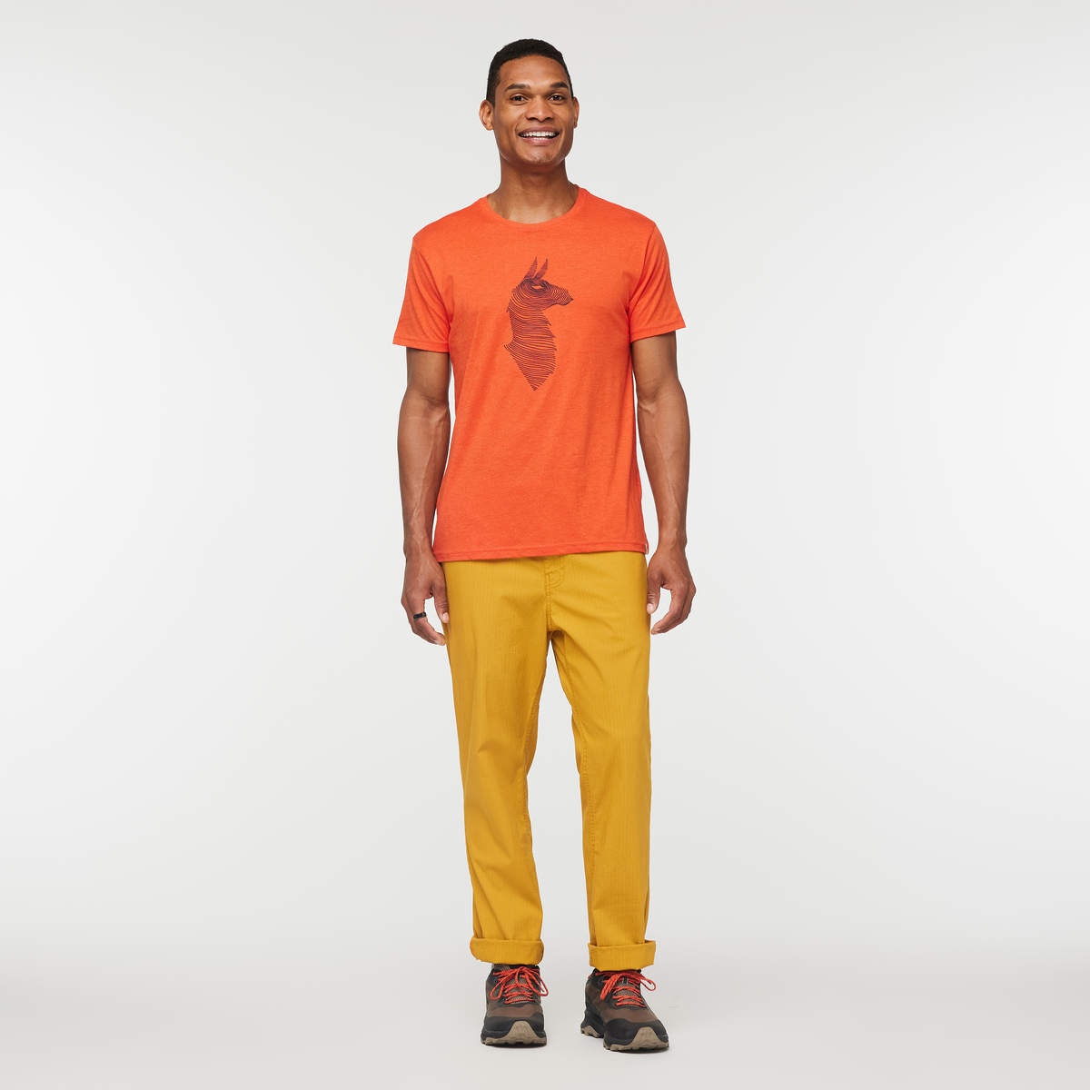 Topo Llama T-Shirt - Men's, Canyon, Model James