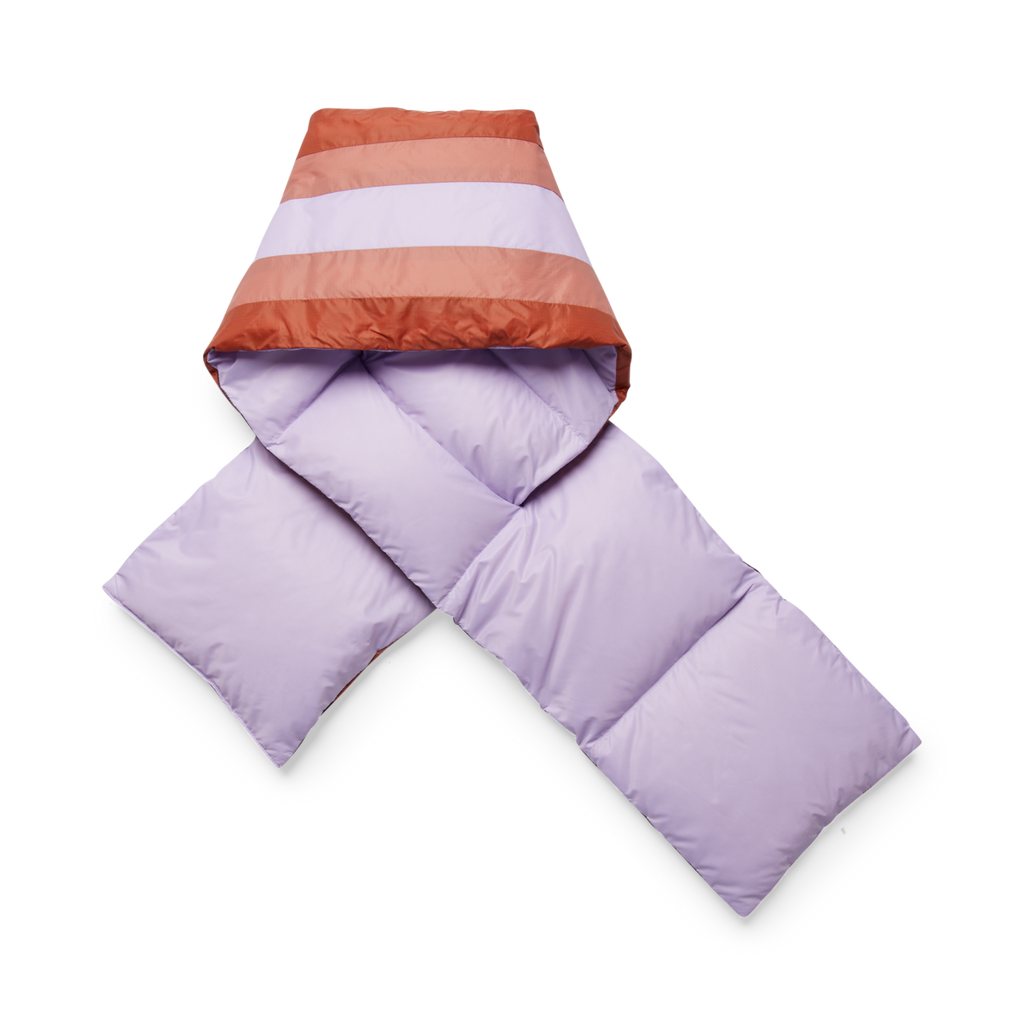 Fuego Down Scarf, Thistle Stripes