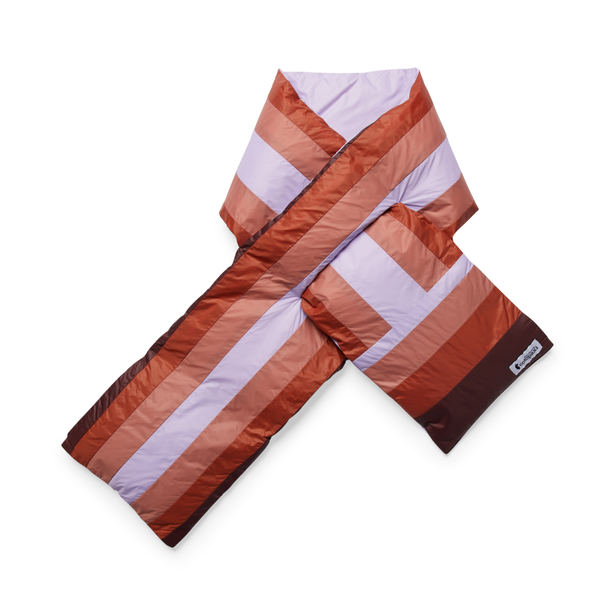 Fuego Down Scarf, Thistle Stripes