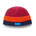 Teca Fleece Beanie, Raspberry Stripes
