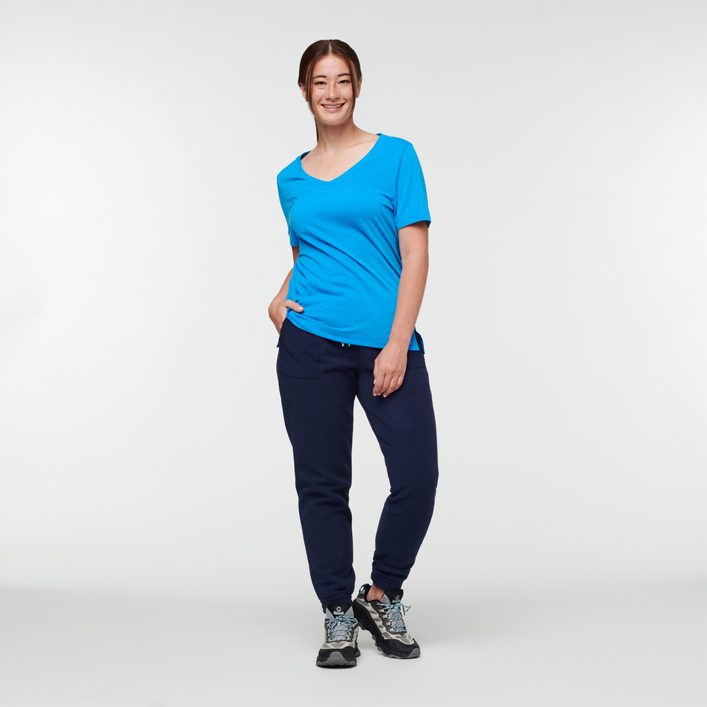 Abrazo Fleece Jogger - Women's, Maritime, Model Aya