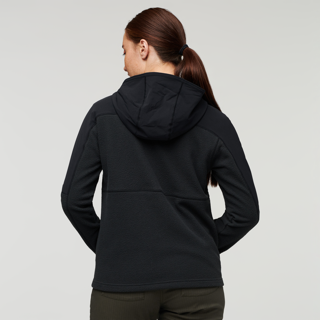 Abrazo Fleece Hooded Full-Zip Jacket - Women's, Black, Model Aya