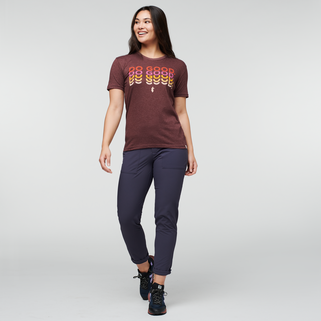 Do Good Repeat T-Shirt - Women's, Chestnut, Model Maile