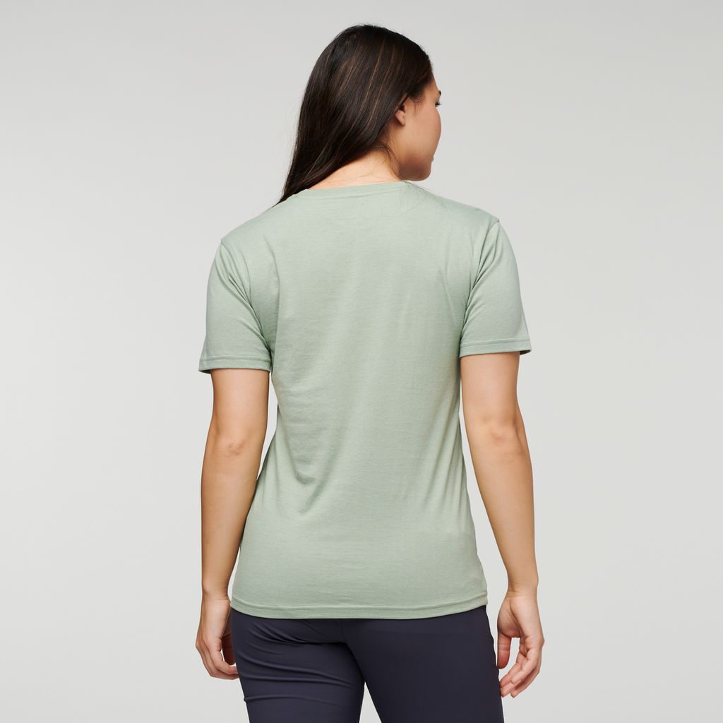 Do Good Repeat T-Shirt - Women's, Silver Leaf, Model Maile