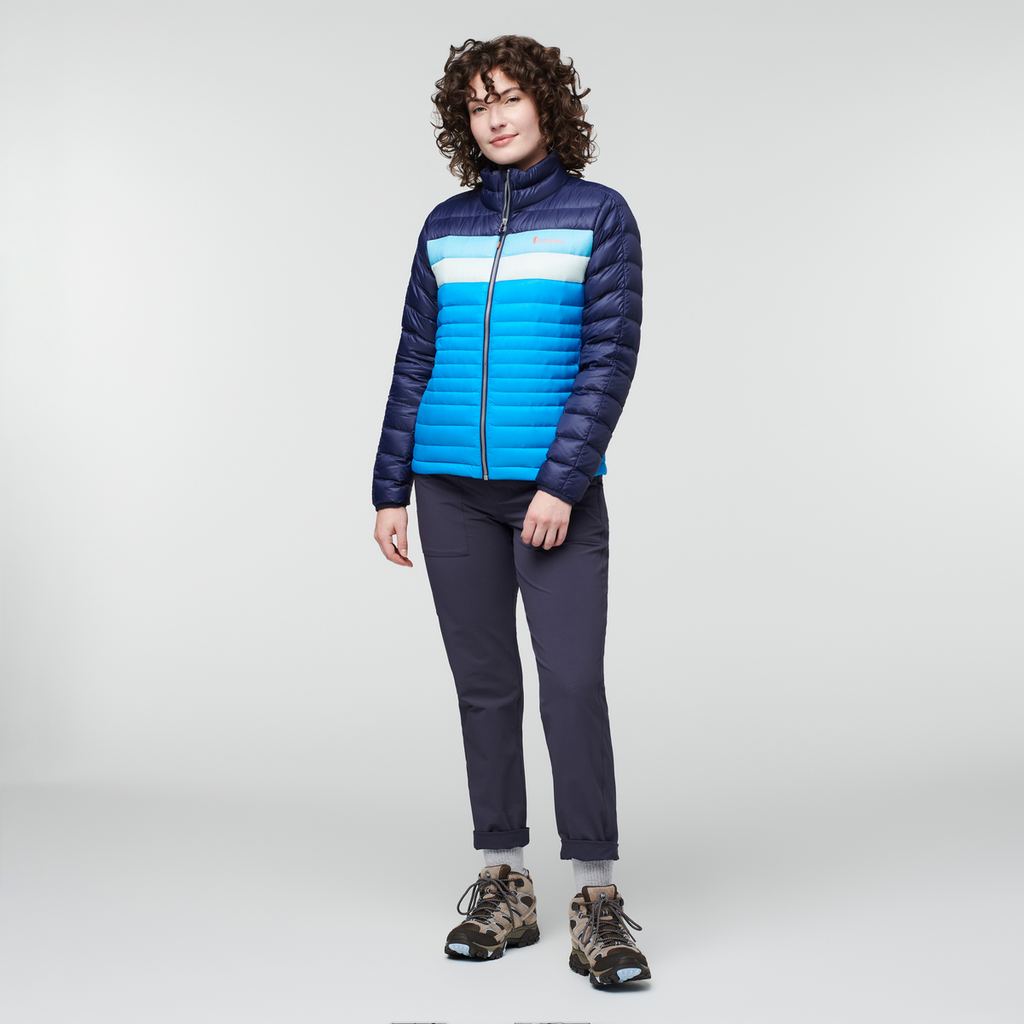 Fuego Down Jacket - Women's, Maritime/Saltwater, Model Courtney