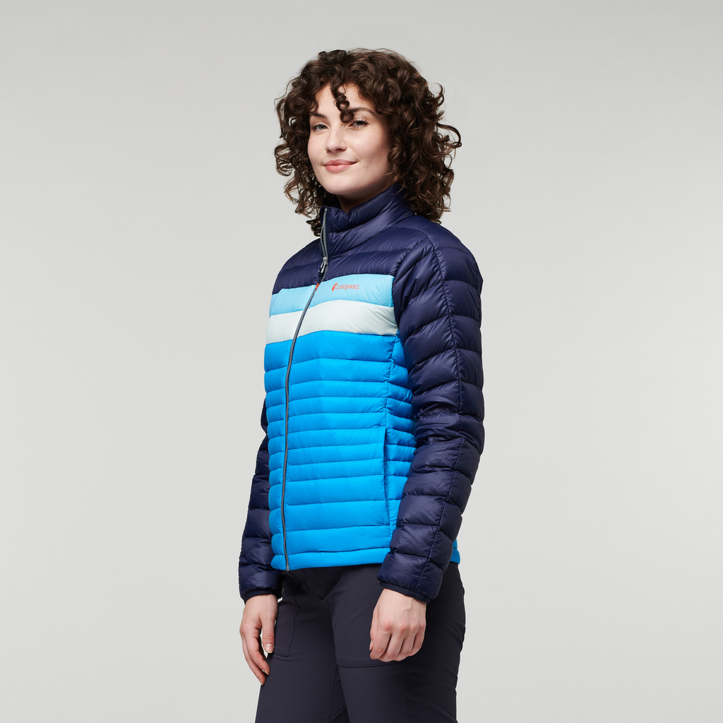 Fuego Down Jacket - Women's, Maritime/Saltwater, Model Courtney