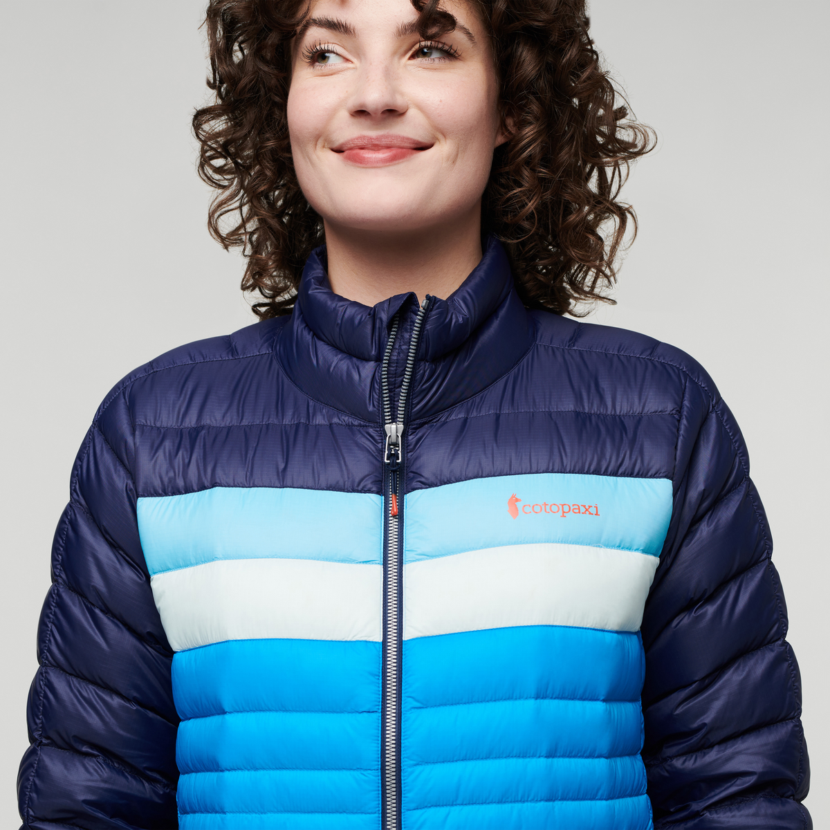 Fuego Down Jacket - Women's, Maritime/Saltwater, Model Courtney