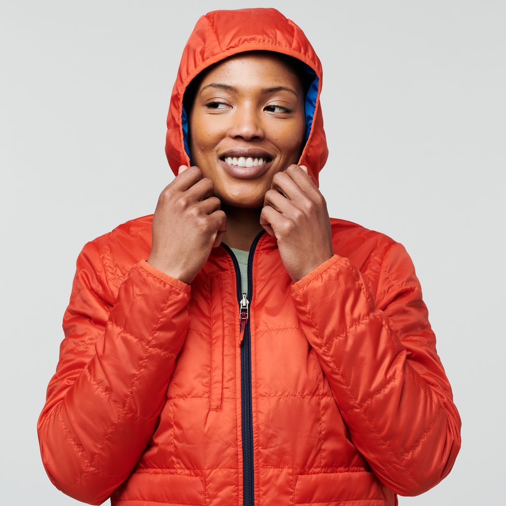 Teca Cálido Hooded Jacket - Women's, Rocket Science, Model Callie