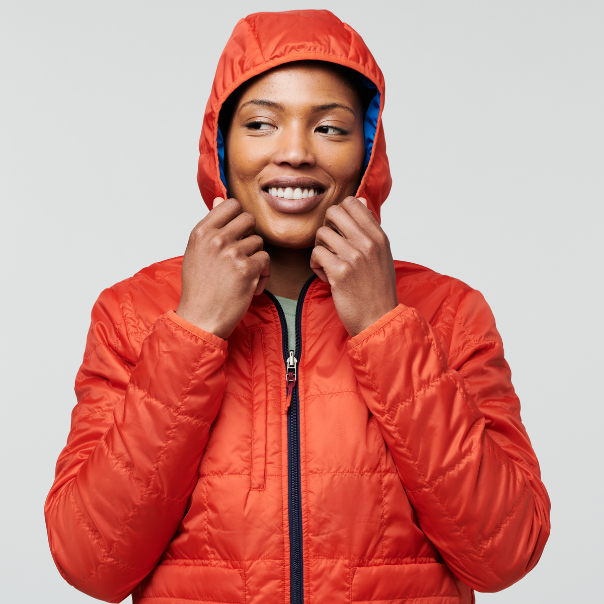 Teca Cálido Hooded Jacket - Women's, Rocket Science, Model Callie