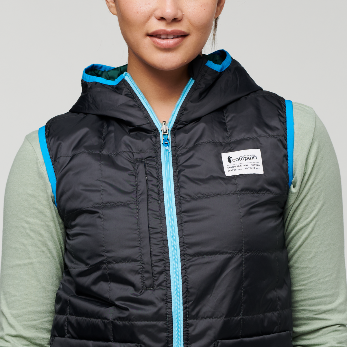 Teca Cálido Hooded Vest - Women's, Pensacola, Model Maile